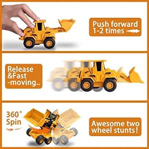 KASBA 2 in 1 Transformer Stunt Truck Push and Go Friction Powered ...
