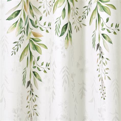 Buy Corsica Florish Set of 2 Floral Print Light Filtering Door Curtains ...
