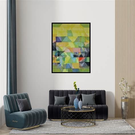 "Untitled 124": Yellow Green Mixed Media Painting by Vivek Nimbolkar ...