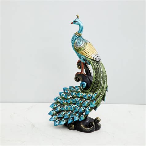 Buy Mayur Mayil Polyresin Peacock Figurine from Home Centre at just INR ...