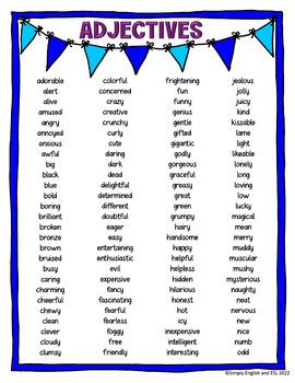 Image result for Adjectives as Modifiers Examples