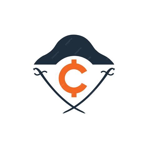 Premium Vector | Letter C crypto and pirates simple sleek creative ...