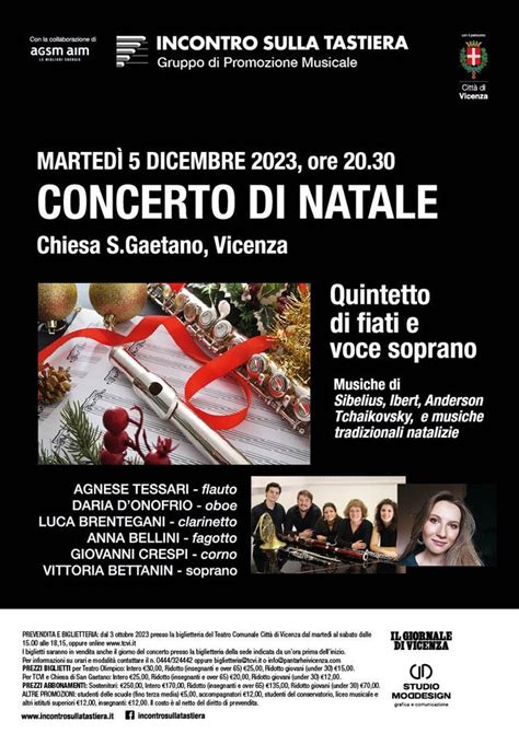 CONCERTO DI NATALE per quintetto di fiati e voce soprano, Chiesa di San ...