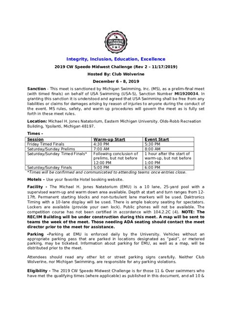 Hosted Meets - SportsEngine Motion Previously GoMotion Doc Template ...