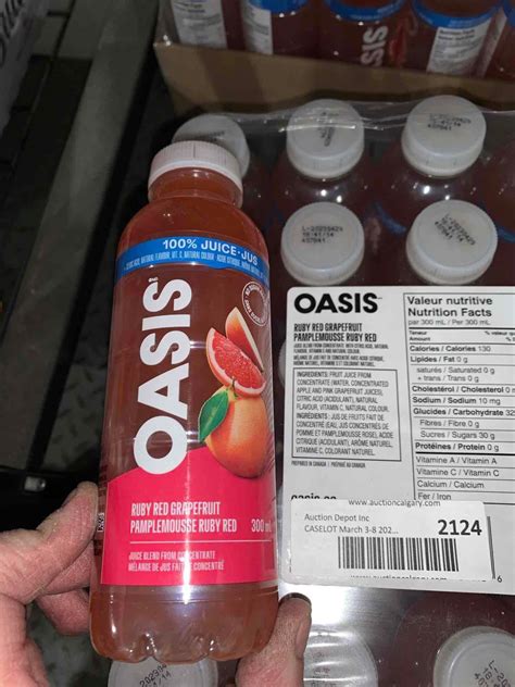 CASE LOT - Oasis Ruby Red Grapefruit Juice 24 x 300ml