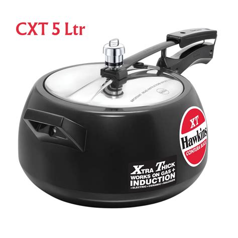 Hawkins Contura Black XT, Stainless Steel Inner Lid Pressure Cooker ...