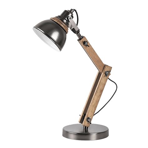 Stona lampa Alegra 1XE14 drvo/crna Elmark 955ALEGRA1T | Volim svoj dom