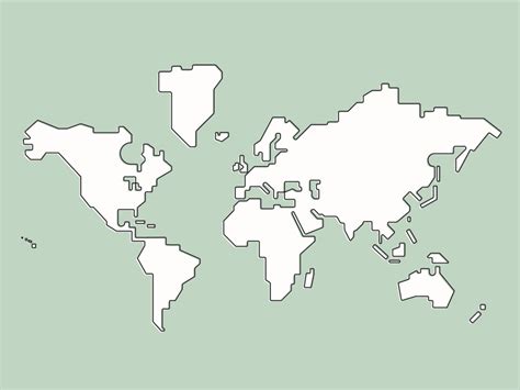 World Map Simplified 的图像结果