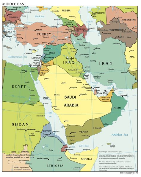 Political map of israel – Artofit