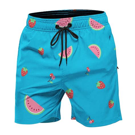 Quick Dry Bathing Suits for Men Sports Printed Pants Swimsuits Beach ...