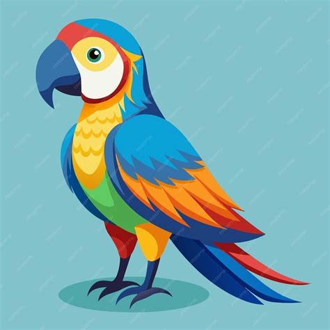 Parrot Bird Clip Art Vector Illustration Design | Premium AI-generated ...