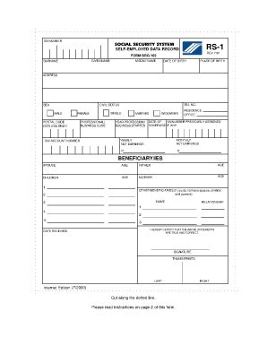 Sss Requirements For Self Employed - Fill and Sign Printable Template ...