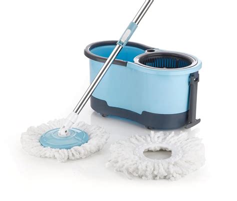 PALAK Plastic Big Bucket with 2 Microfiber Refills, Floor Cleaning Mop ...