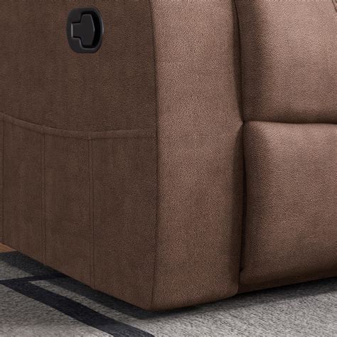 Buy Denver Fabric 5-Seater Manual Recliner Set - Brown from Home Centre ...
