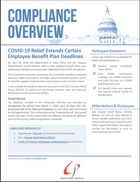 COVID-19 Relief Extends Certain Employee Benefit Plan Deadlines ...