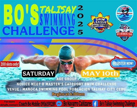 Bo’s Talisay Swimming Challenge 2025, Maroca Swimming Pool, Mandaue, 10 ...