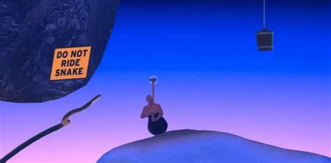 Image result for Getting Over It Do Not Ride Snake