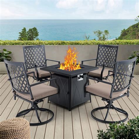 High Top Patio Set With Fire Pit - Patio Ideas