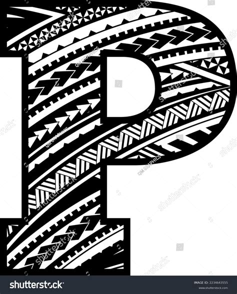 Maori Mandala English Alphabet Numbers Letters Stock Vector (Royalty ...