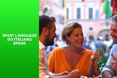Speaking Italian Language