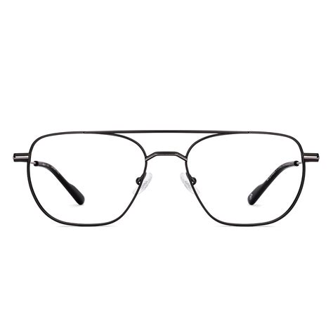 Black Gunmetal Full Rim Aviator John Jacobs Supreme Steel JJ E70208 ...