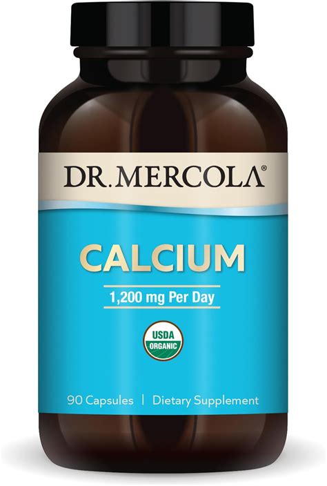 Amazon.com: Dr. Mercola Organic Calcium, 30 Servings (90 Capsules ...