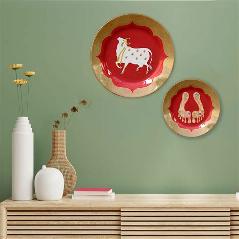 Buy WellShop Pichwai Handicraft Wall Hanging Ceramic Decorative Combo ...