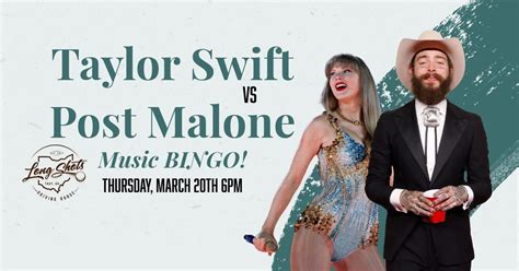 Taylor Swift vs Post Malone Music BINGO! , 2315 S County Rd 25A, Troy ...