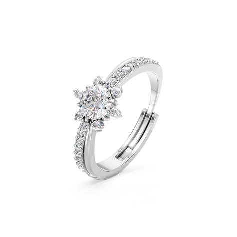 Miss Highness 925 Silver Adjustable Solitaire Ring for Women – misshighness