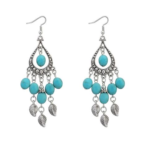 Yellow Chimes Danglers Earrings for Women | Oxidised Silver Earrings ...