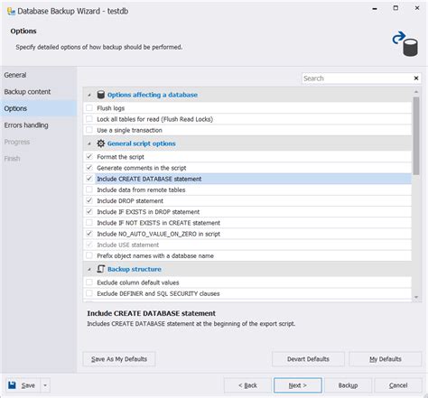 Image result for MySQL Database Backup