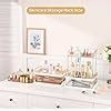 Prakal 2-Tier Skincare Storage Rack-Transparent, Bathroom Counter ...
