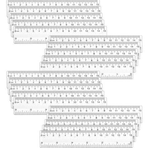 32 Packs 6 Inch Rulers Plastic Ruler Bulk with India | Ubuy