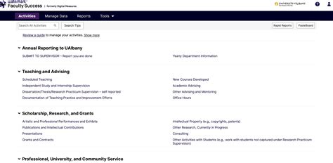 Faculty Activity Report