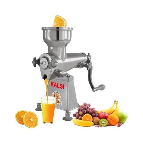Kalsi Hand Operated Juicer Machine, Silver (No. - 9) : Amazon.in: Home ...
