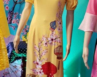 Buy Vietnamese Dress Ao Dai Cach Tan Modern Dress New Style Nude Hot ...