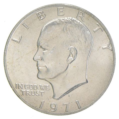 1971-S Eisenhower Dollar 40% SILVER - BU Unc MS *0686 | #4556487272