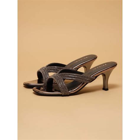 Buy Eridani Women Shaista Grey Stilettos Heels Online