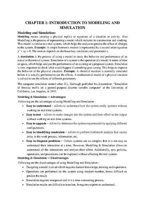 Introduction to Modelling 的图像结果