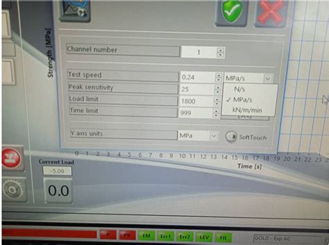 Rate of Loading for Compression Test 的图像结果