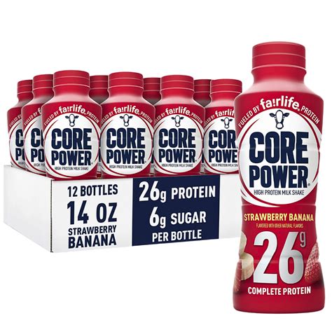 CORE POWER STRAWBERRY BANANA PROTEIN MILKSHAKE 414mL – Canteen Canada