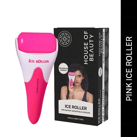 Buy House of Beauty Ice Roller Pink For Dark Circles & Soothes ...