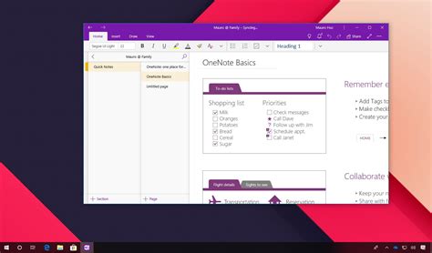 Image result for OneNote App vs OneNote for Windows 10