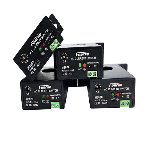 Buy AC Current Sensing Switch Current Sensing Relay 0-200A Normally ...