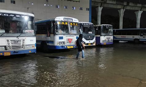 Hyderabad rains: Musi water enters MGBS; hundreds of stranded ...
