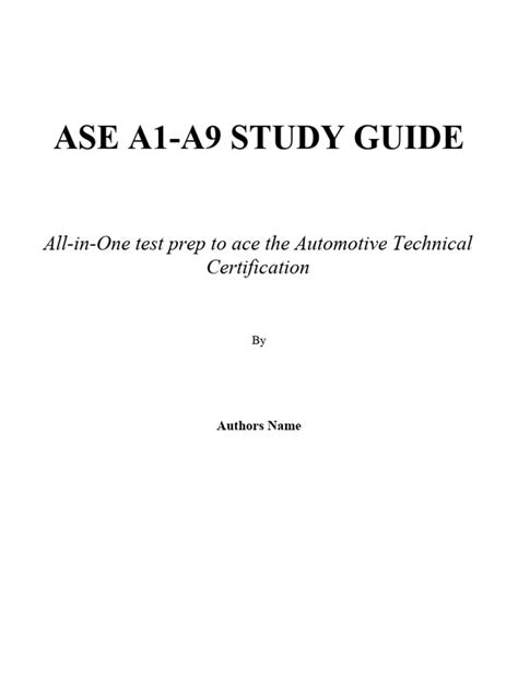 ASE L1 Study Guide 的图像结果