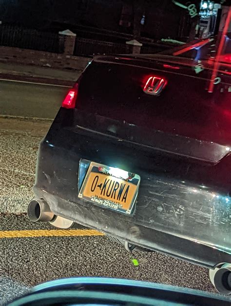 the best license plate I've ever seen, idk how the Dmv approved it : r ...