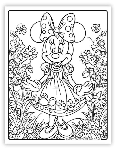 Minnie Mouse Coloring Pages (Free PDF Printables) - Simply Love Coloring