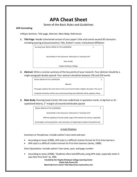 Basic APA Format Rules 的图像结果