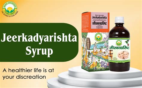 Buy Basic Ayurveda Jeerkadyarishta 450ml | Herbal Syrup for Digestion ...